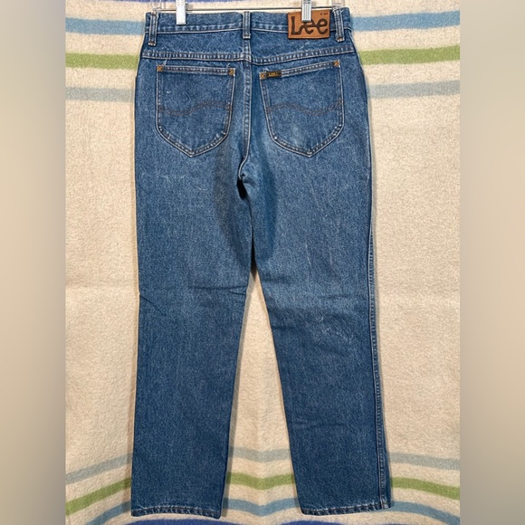 Vintage Lee Cotton Denim Blue Dad Workwear Western Jeans 30” Made in Canada - Picture 2 of 9